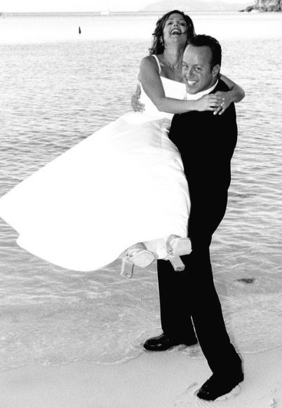 Amie Yancey with her husband Scott Yancey on their wedding day